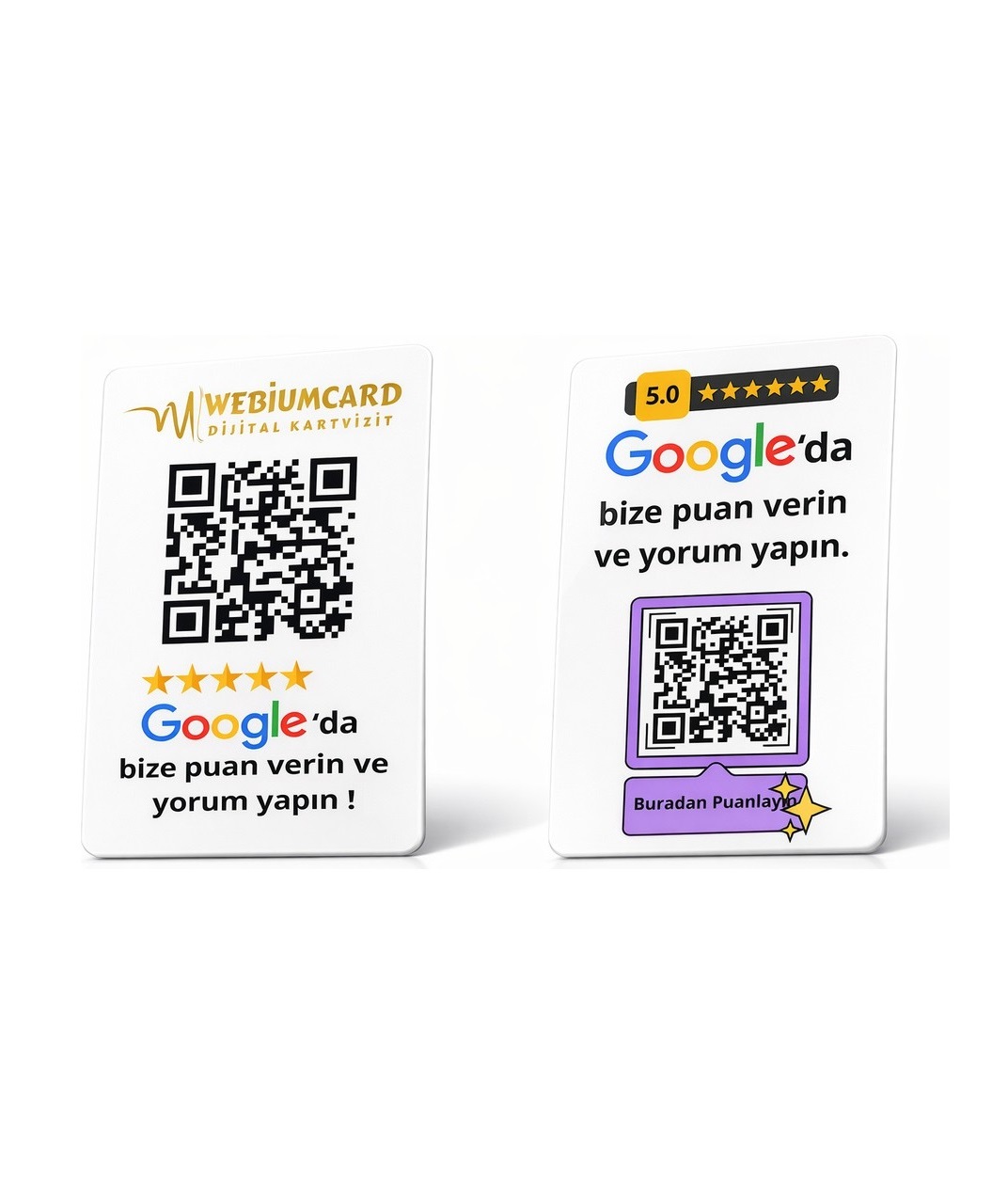 İşletmenizi Zirveye Taşıyın: Webium Google Yorum Kartı ve Standı ile Tanışın